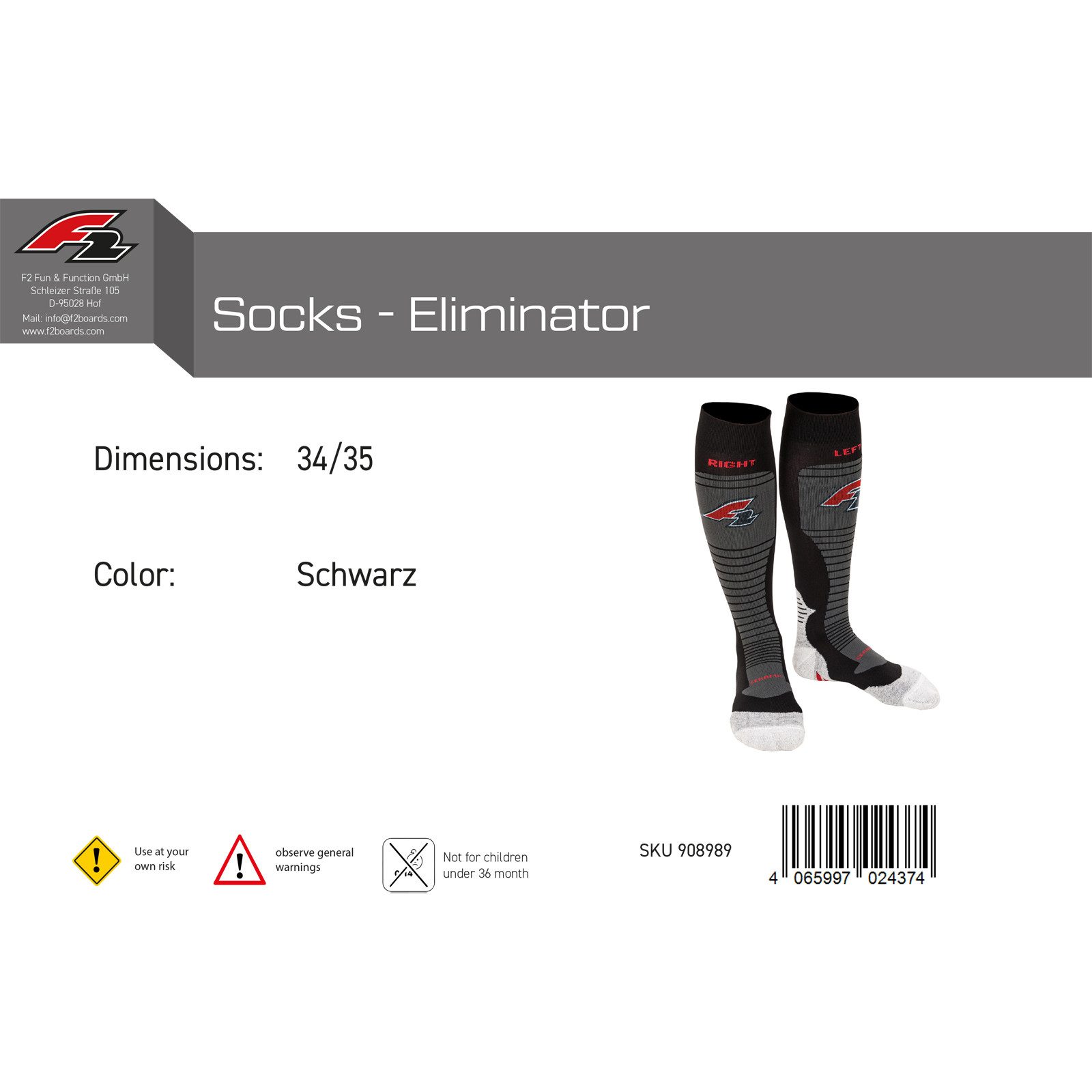 F2 Skistrümpfe F2 Snowboard Strümpfe Socks günstig online kaufen