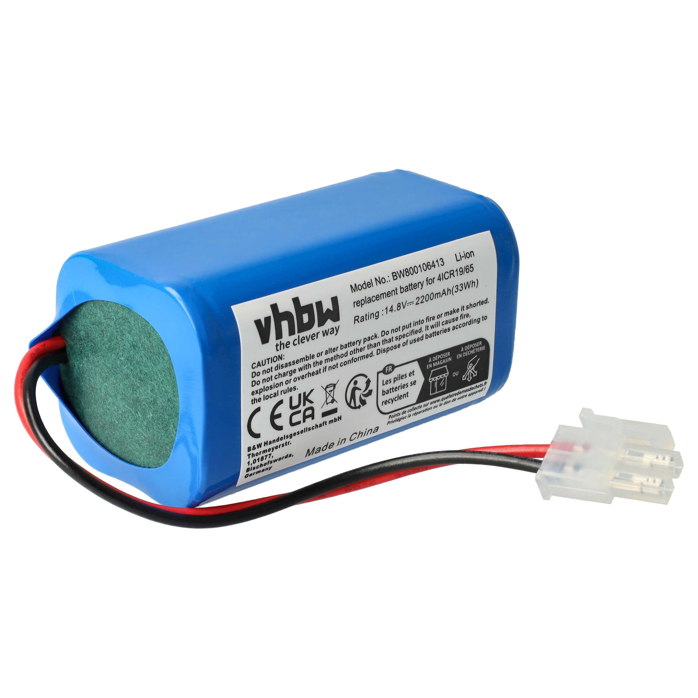 passend für Silvercrest SSRA1 Staubsauger (2200 mAh, 14,8 V, Li-Ion) Staubsauger-Akku