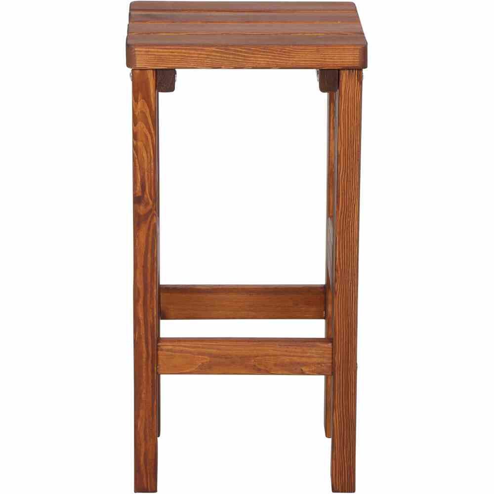 Siena Garden Barhocker Tessin Barhocker 39cm x 39cm x 76cm Kiefernholz braun, zerlegt