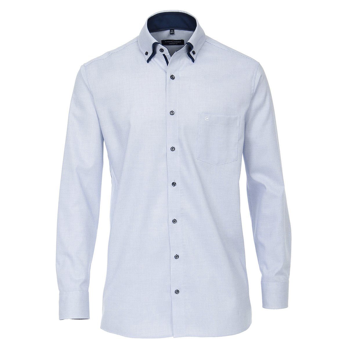 CASAMODA Langarmhemd CasaModa Langarmhemd XXL blau-weiß günstig online kaufen