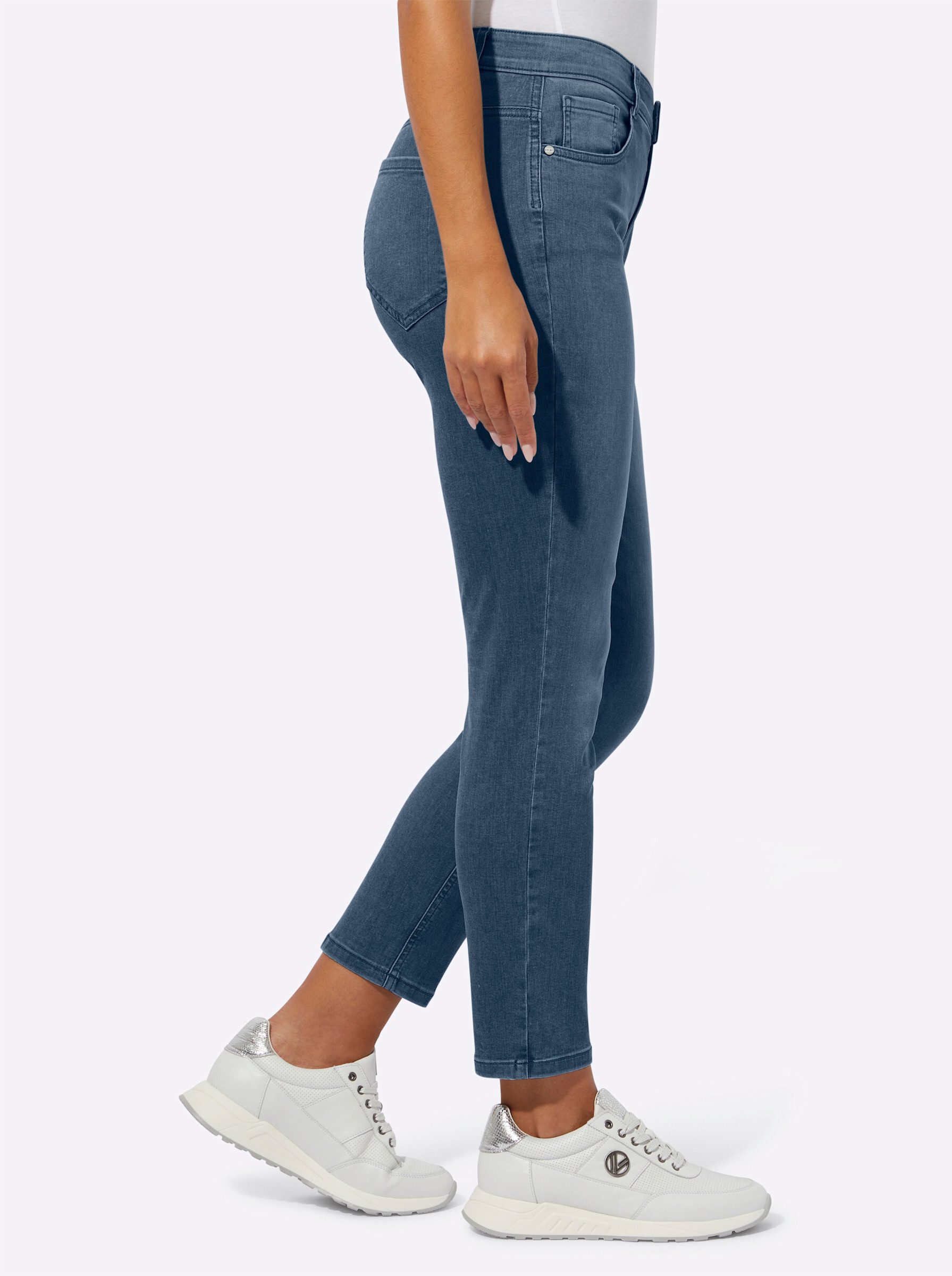 ascari Bequeme Jeans Edel-Jeans leicht vertieft