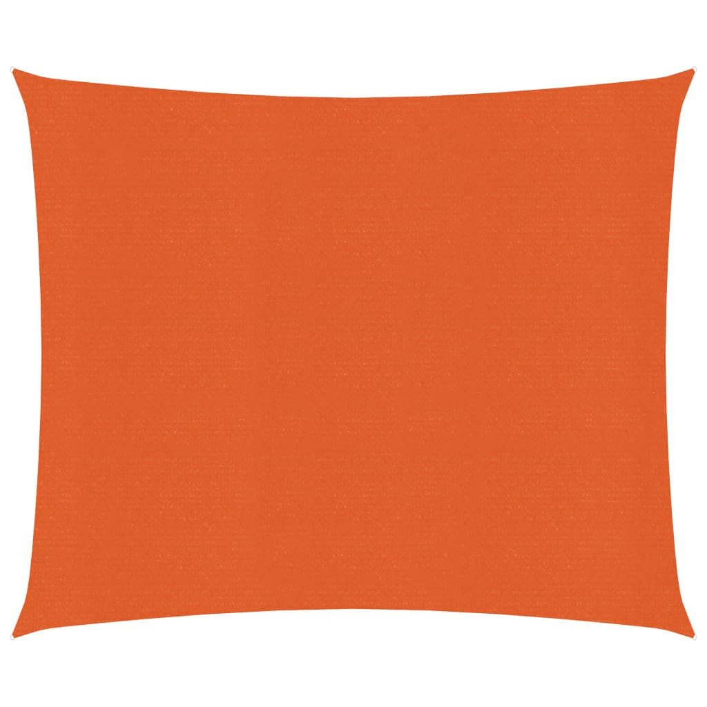 Sonnensegel 25 x 3 m Sonnensegel 160 g m² Orange 2,5x3 m HDPE Beschattung Rechtec