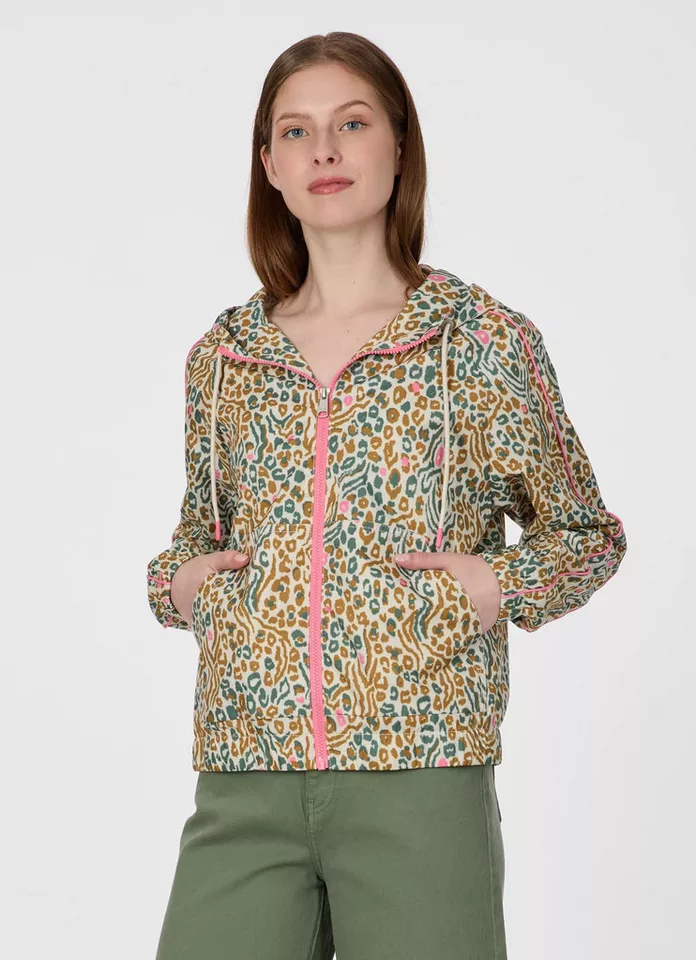 Ragwear Allwetterjacke ANDRIN PRINT Aus dünnem, wasserabweisendem Material mit Print und Kontrastdetails