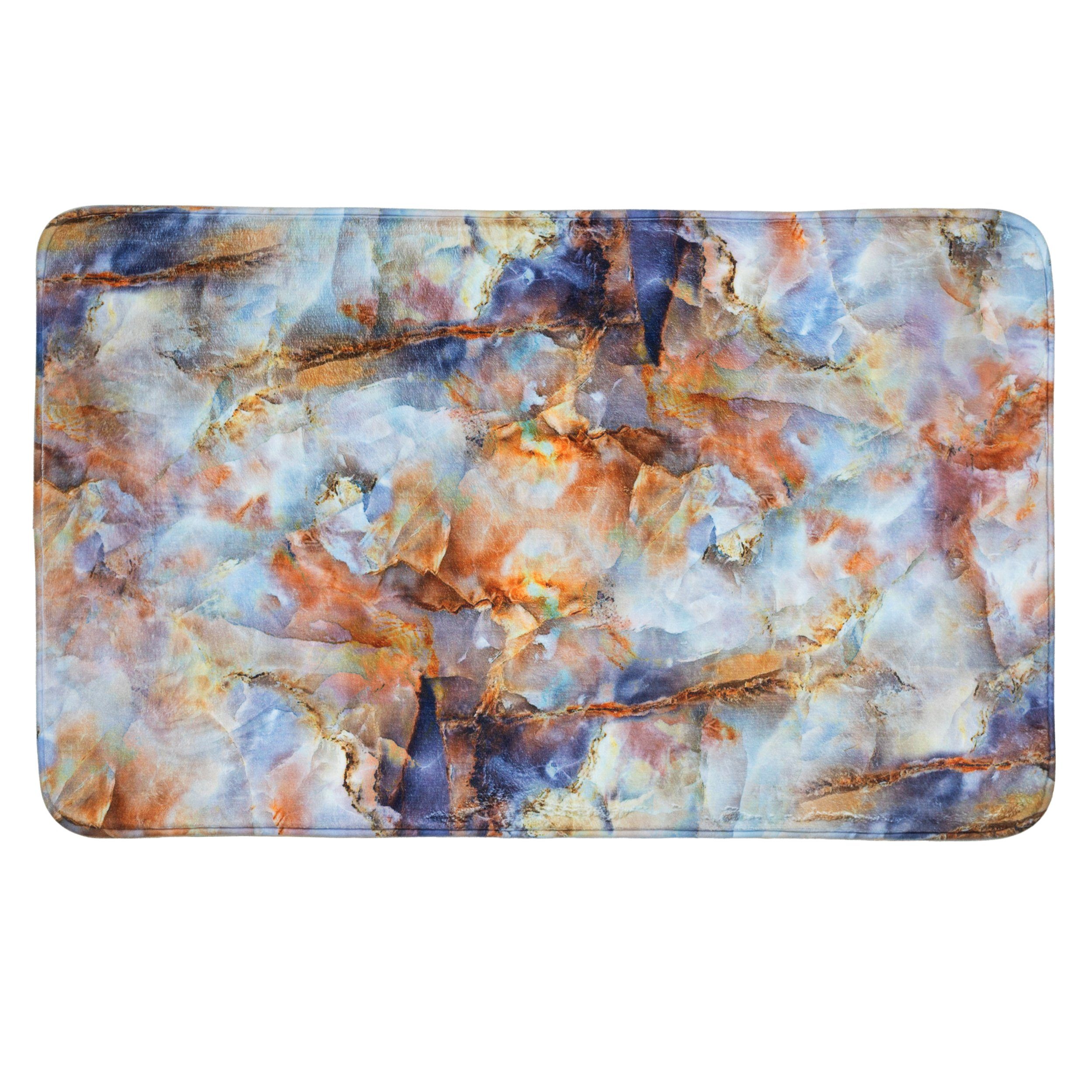 Sanilo Badematte Marmor Braun, rutschhemmend, waschbar, schnelltrocknend, P günstig online kaufen