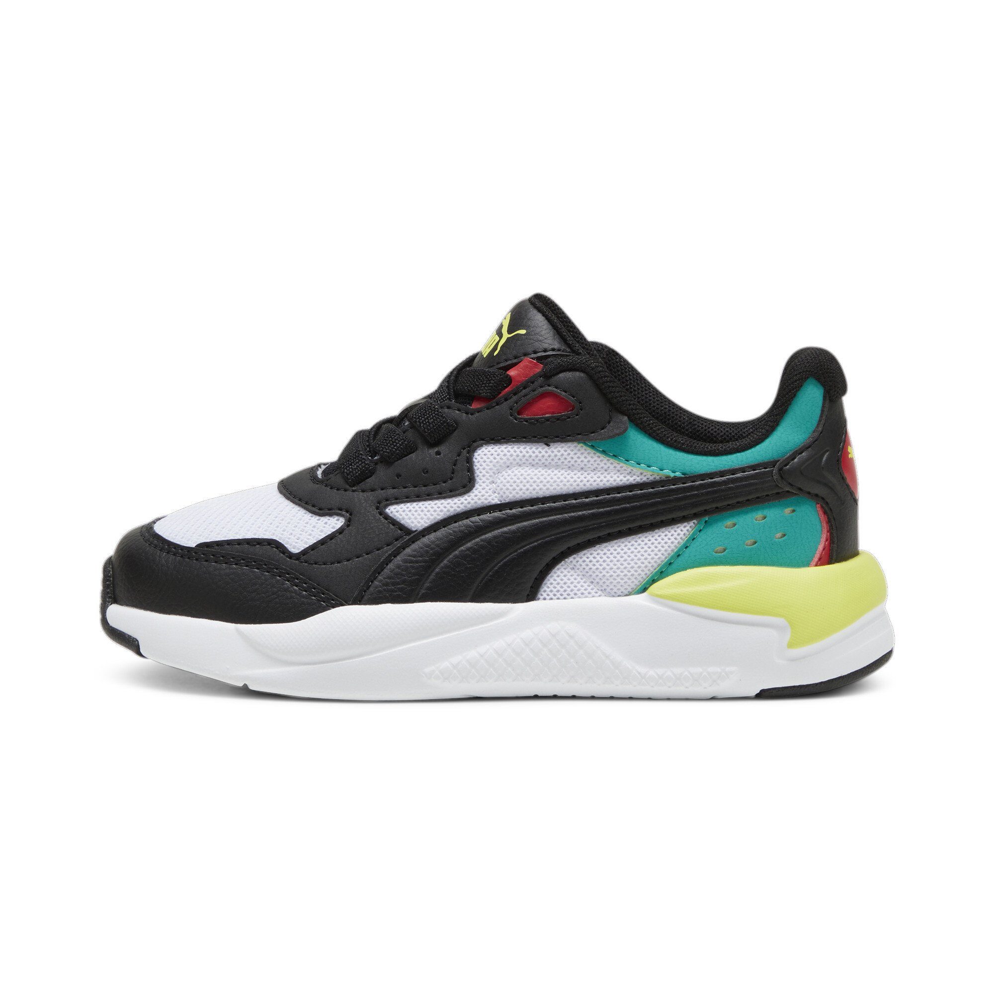 PUMA X-Ray Speed AC Black Sparkling Sneakers White Green Sneaker Club Red