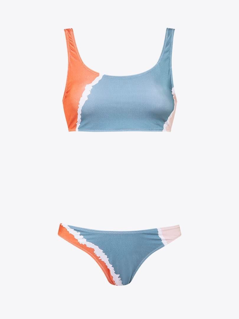RIVUS Badekleid Damen Bikini - Eleganter High Waist Bikini in Verschiedenen Farben, İn mehr