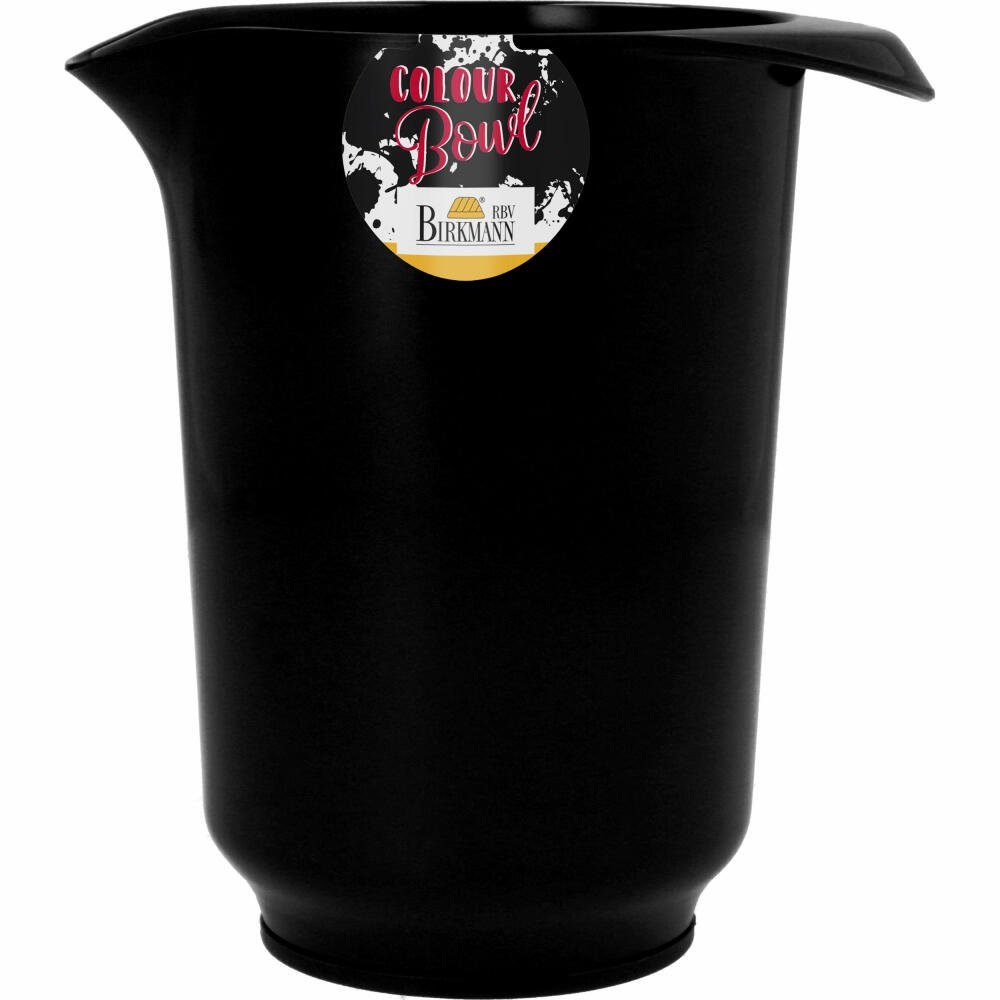 L, 1 Schwarz Birkmann Colour Kunststoff Rührschüssel Bowl