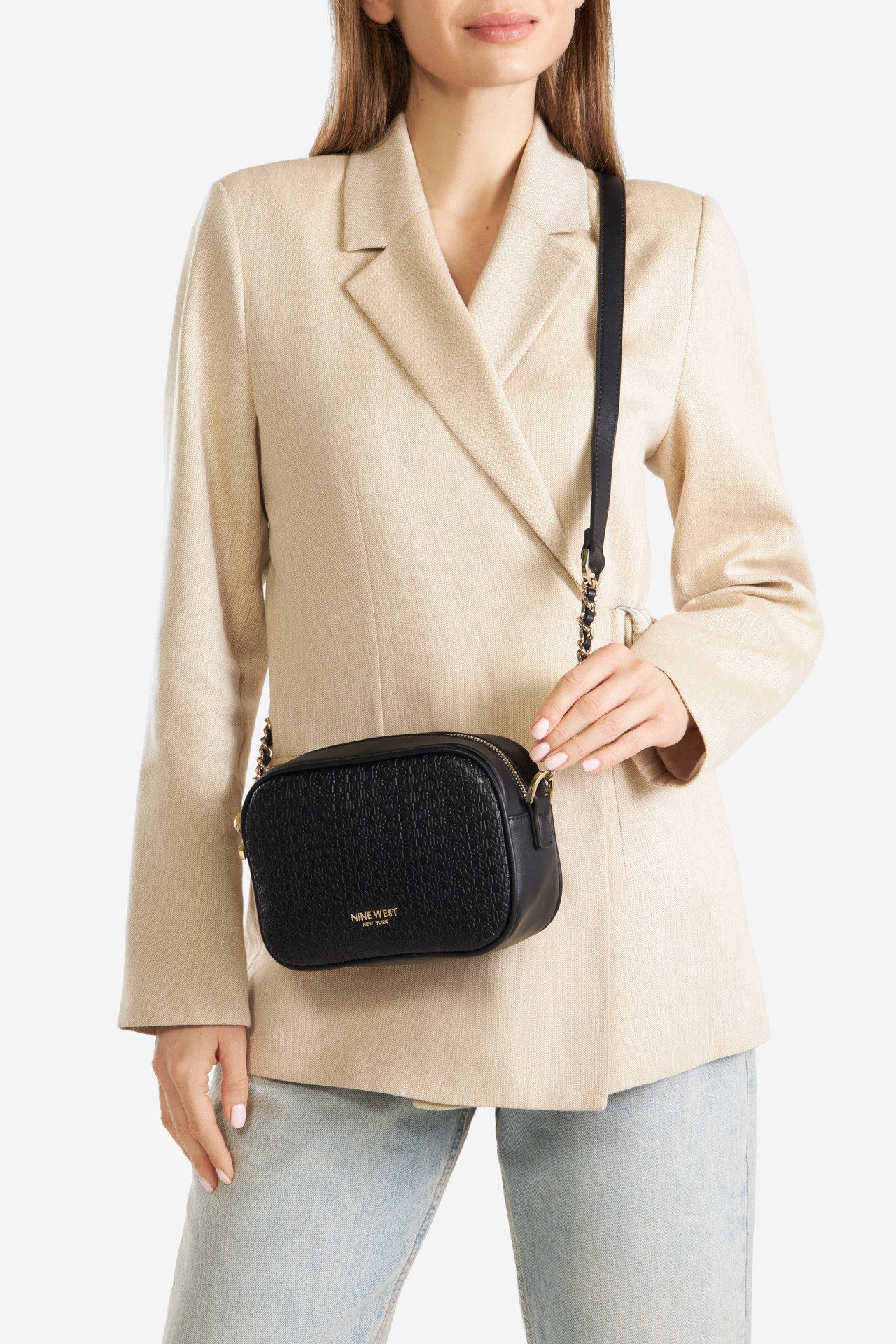Handtasche NINE WEST Kleine Tasche LDA6766A schwarz