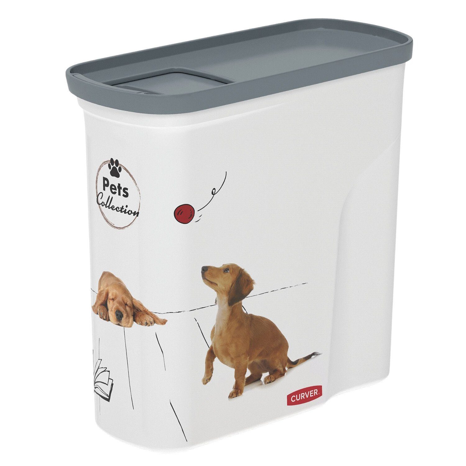 Curver Futterbehälter 254870, Kunststoff, PetLife 2L Futtervorratsbehälter günstig online kaufen