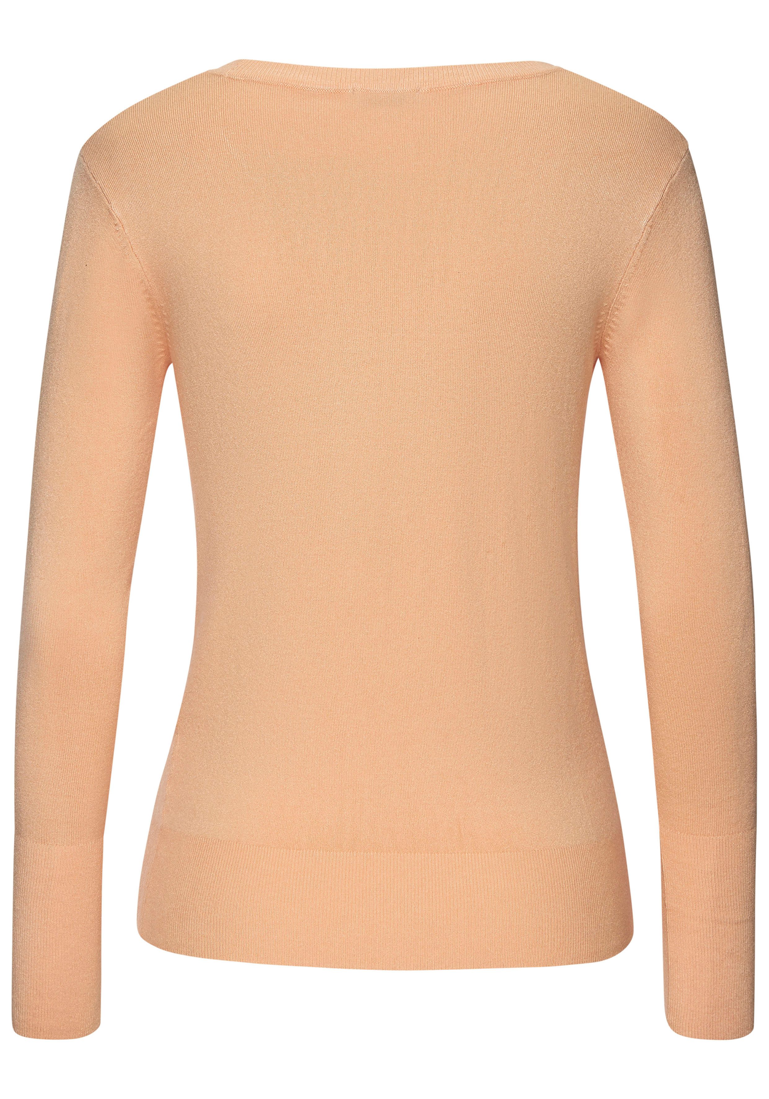 Vivance by Lascana V-Ausschnitt-Pullover in taillierter Form weicher Strickpullover, Feinstrickpullover, V-Pullover, Basic – Bild 4 von 5
