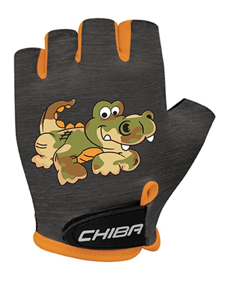 Fahrradhandschuhe Cool Crocodile grau Kinder - 1 Paar
