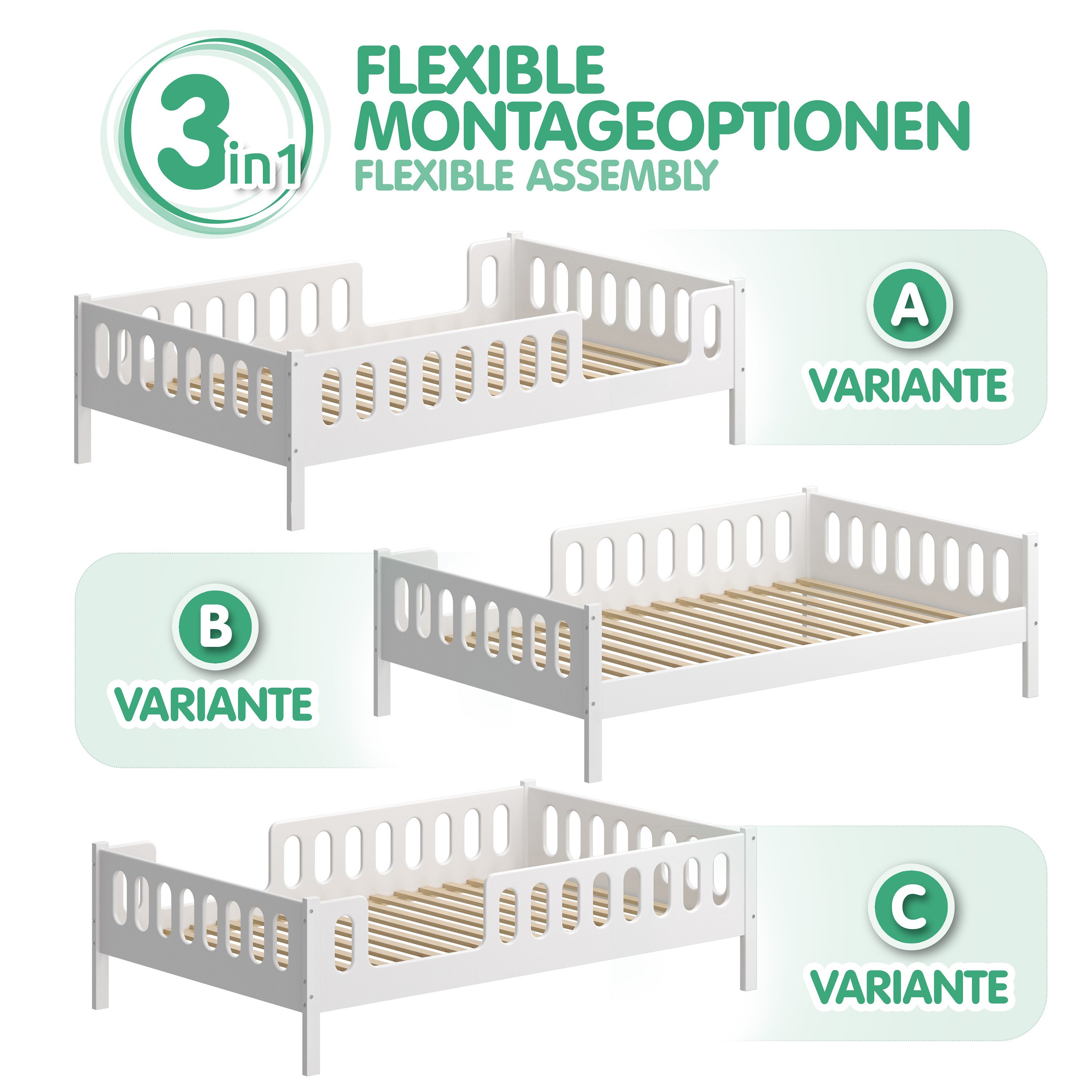 CADANI Kinderbett LARS 200x90 cm - günstig online kaufen