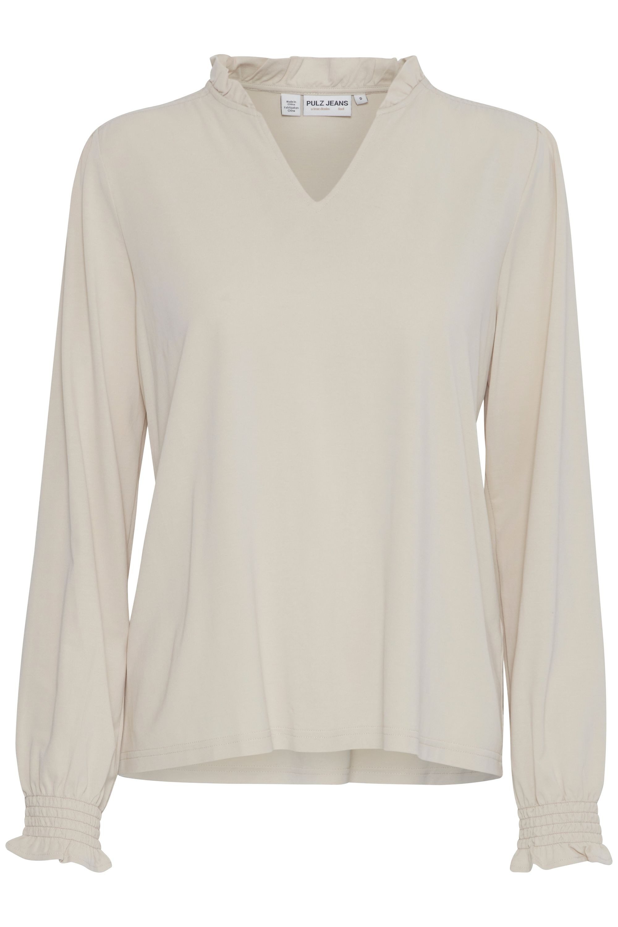 Pulz Jeans Langarmbluse PZLIPPA VNeck Blouse günstig online kaufen
