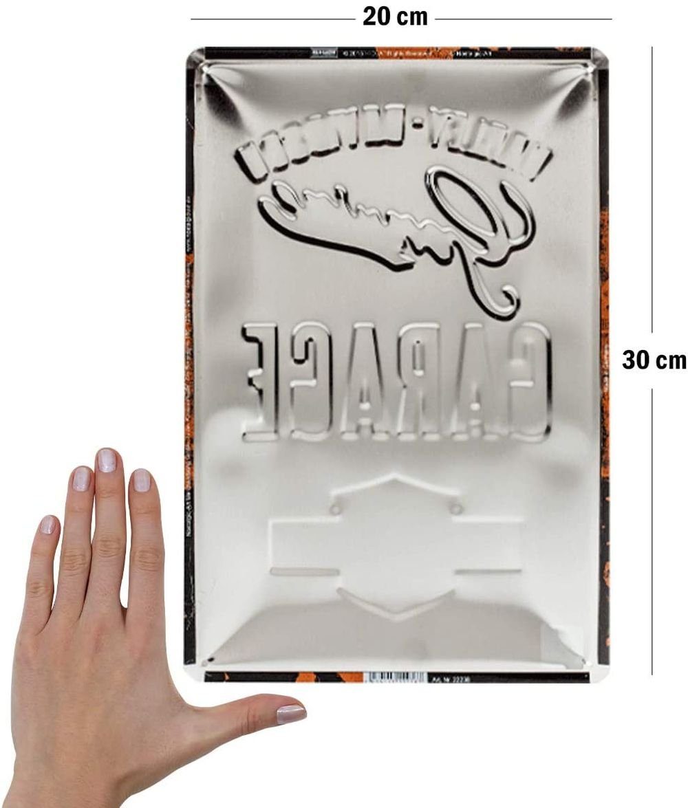 Nostalgic-Art Metallschild Blechschild 20 x 30cm - Harley-Davidson - Garage