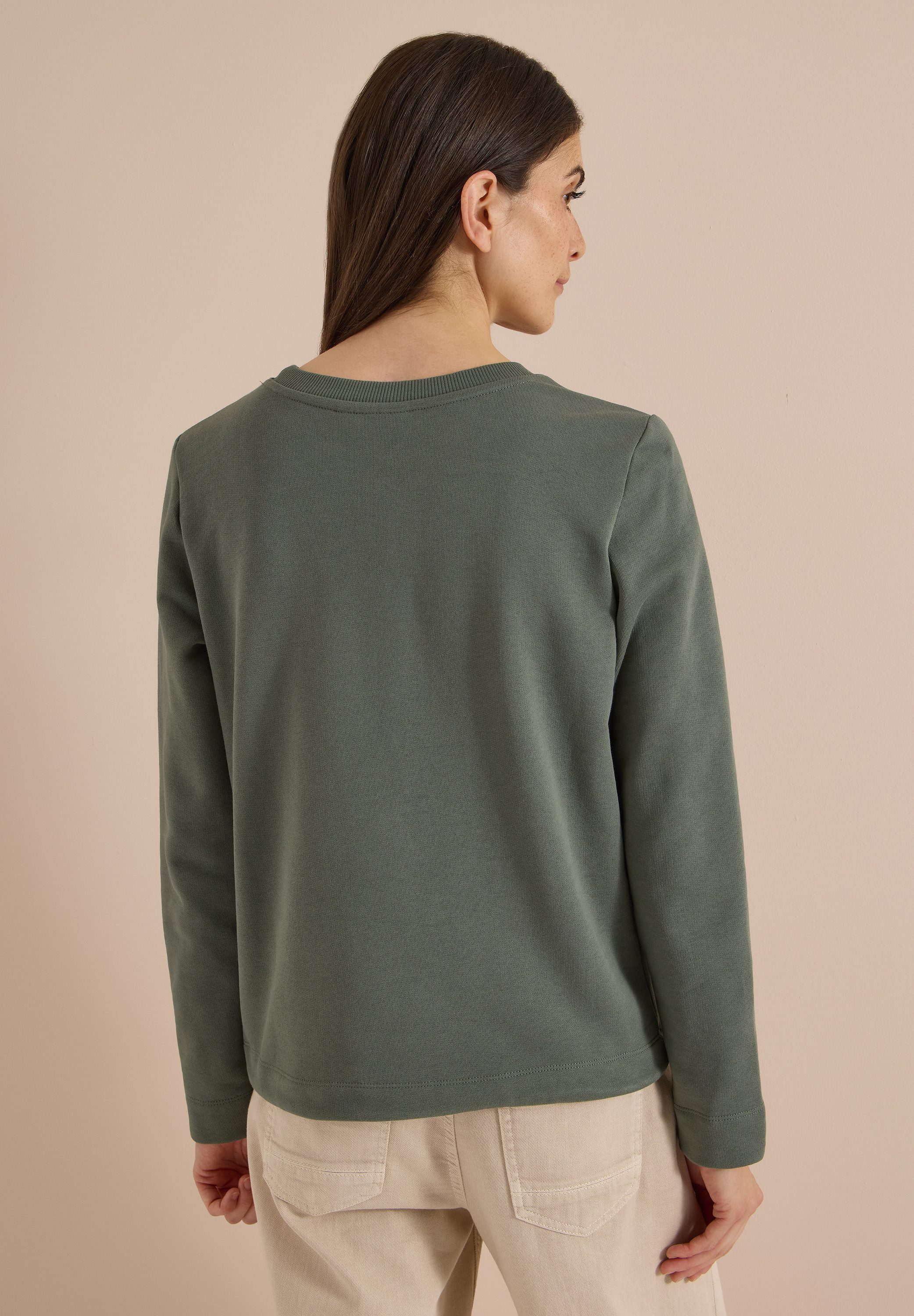 CECIL Sweatshirt mit Tunnelzug am Saum