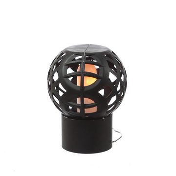 MARELIDA LED Solarleuchte LED Solar Hängeleuchte Feuerball Kugelleuchte mit Flammeneffekt 8St., LED Classic, amber