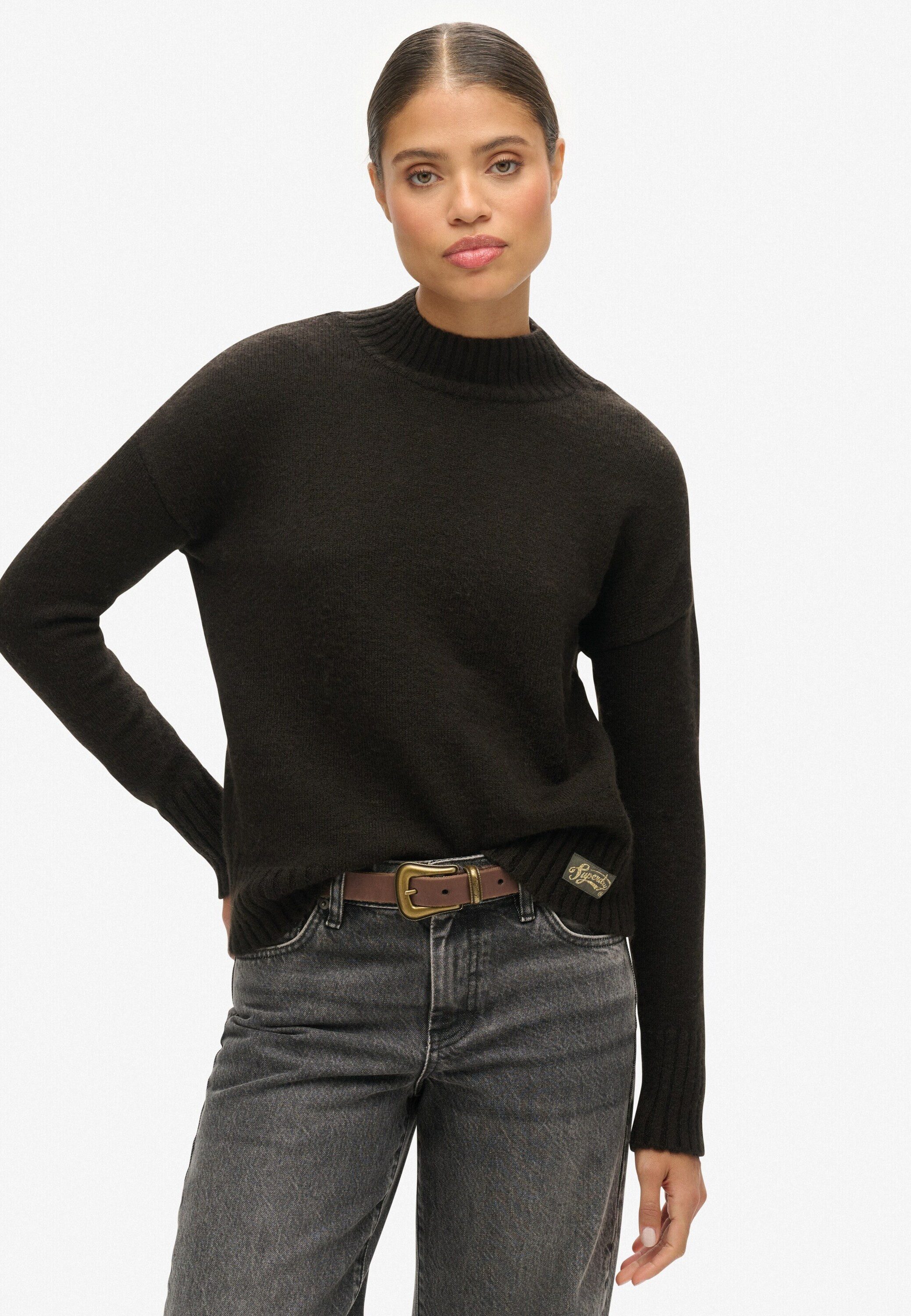 Superdry Strickpullover Essential (1-tlg) Plain/ohne Details günstig online kaufen