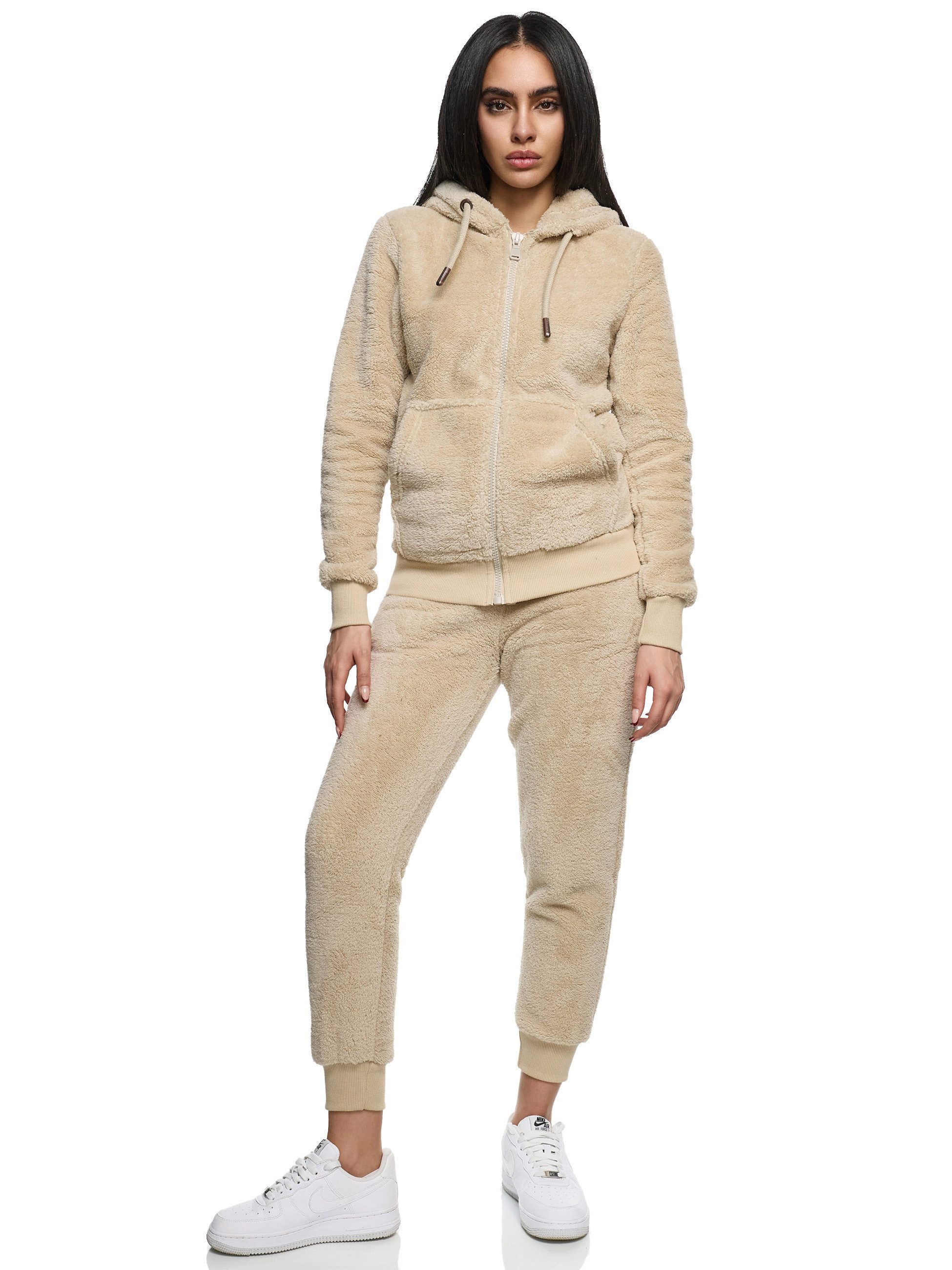 REPUBLIX Jogginganzug CALLIE, Damen Plüsch Zweiteiler Hausanzug Training Sp günstig online kaufen