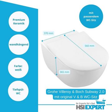 GEBERIT Vorwandelement WC Geberit Vorwandelement Villeroy und Boch WC Subway, Spar-Set