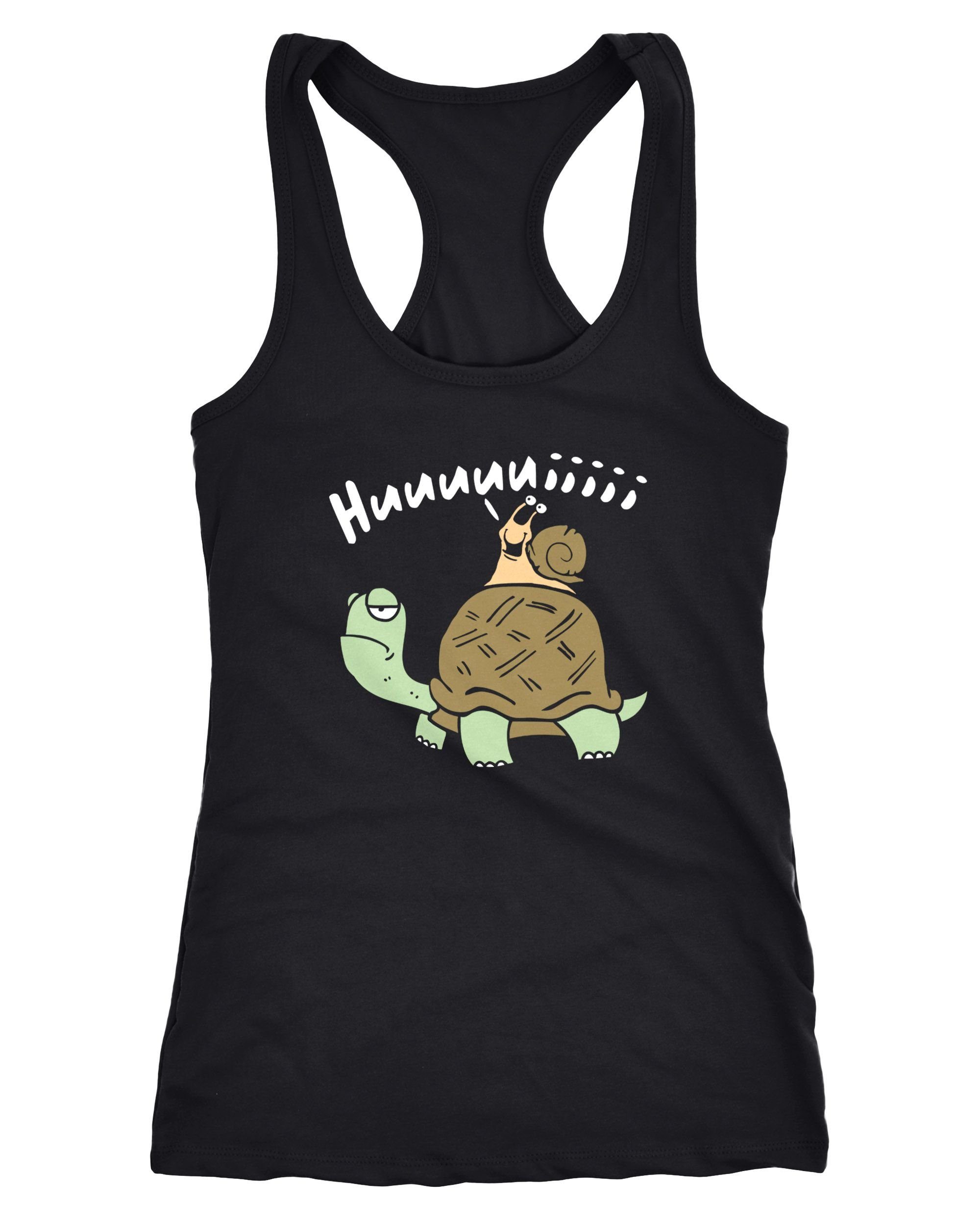 MoonWorks Tanktop Damen Tanktop Schildkröte Schnecke günstig online kaufen