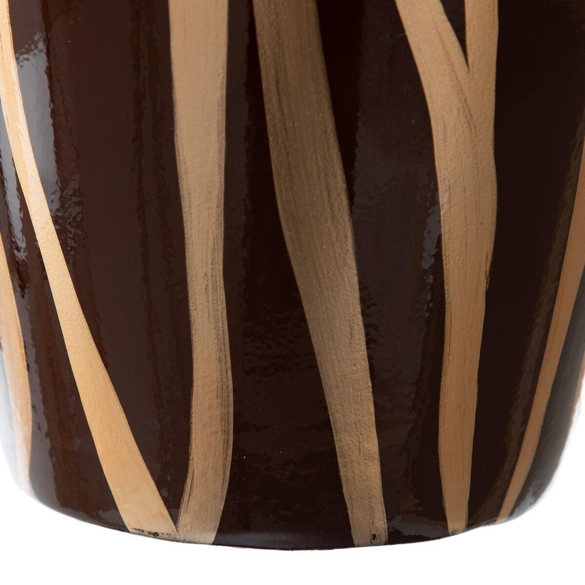 Braun 58,5 21 Gold aus Bigbuy Dekovase Vase Keramik Zebra 21 x x cm