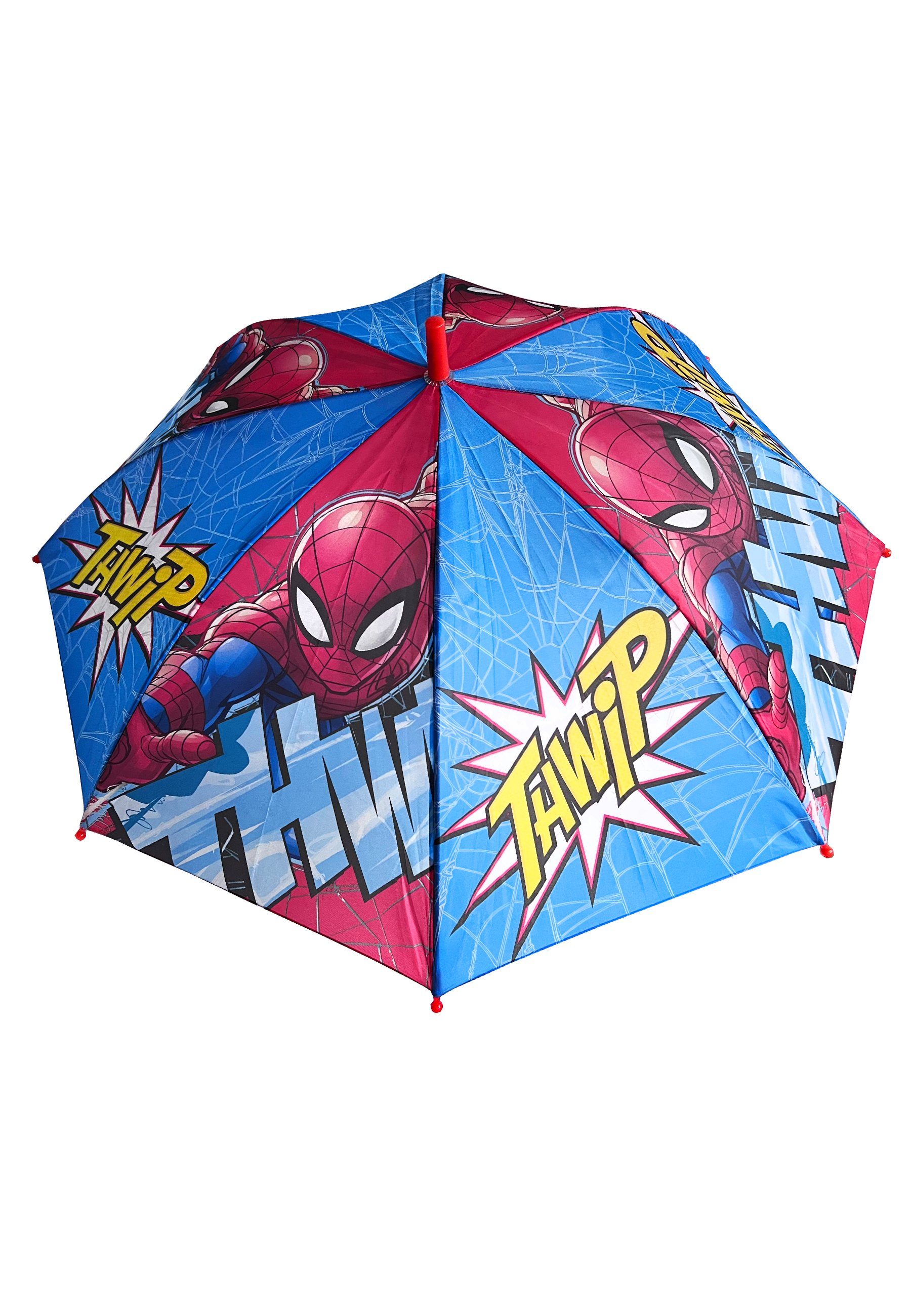 Regenschirm Kinder Stock-Schirm Stockregenschirm Spiderman Kuppelschirm