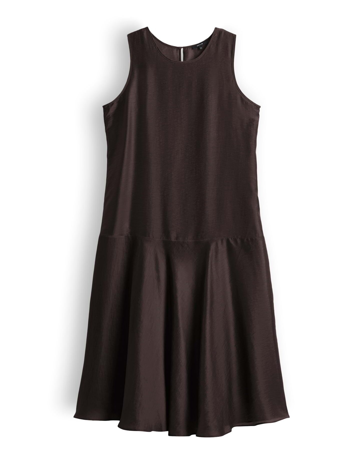 OPUS Sommerkleid Welsa aus leichter Webware mit dezenter Struktur Das Volantdetail bringt Bewegung in die Silhouette