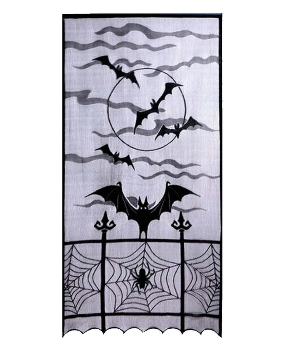 Horror-Shop Dekoobjekt Gothic & Halloween Fledermaus Fensterdeko 102x213c