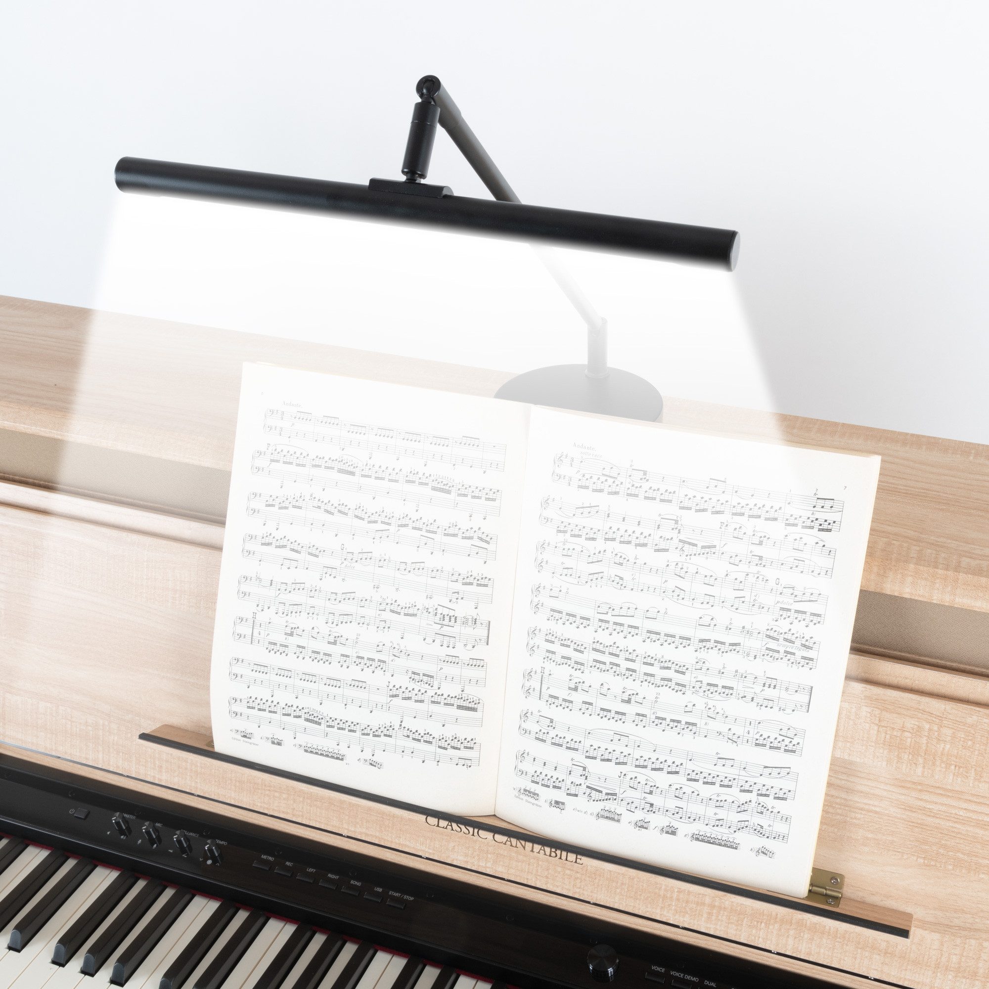 Classic Cantabile LED Tischleuchte Classic Cantabile 12520 SM Pianoleuchte günstig online kaufen