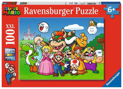 Ravensburger Puzzle 100 Teile Ravensburger Kinder Puzzle XXL Super Mario Fun 12992, 100 Puzzleteile
