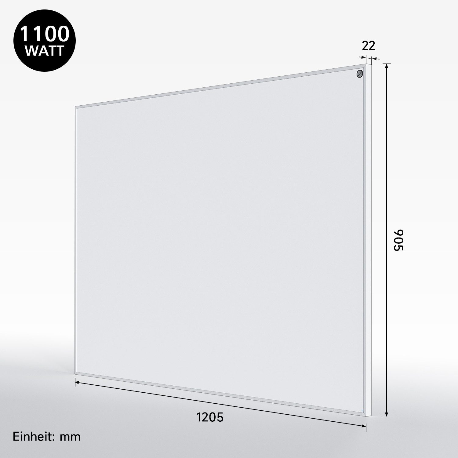 SONNI Infrarotheizung Infrarotheizung 1100W 1205x905 elektrisch Infrarot Heizpaneel, mit/ohne Wireless Fernbedienung; Wandheizung