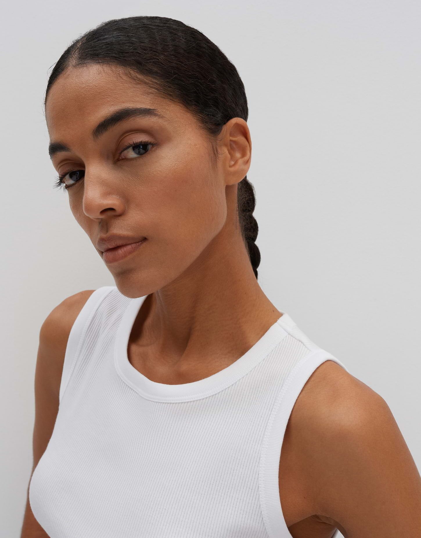 someday Tanktop KLEANNE Slim Geripptes Top aus Baumwoll Mix – Bild 4 von 5