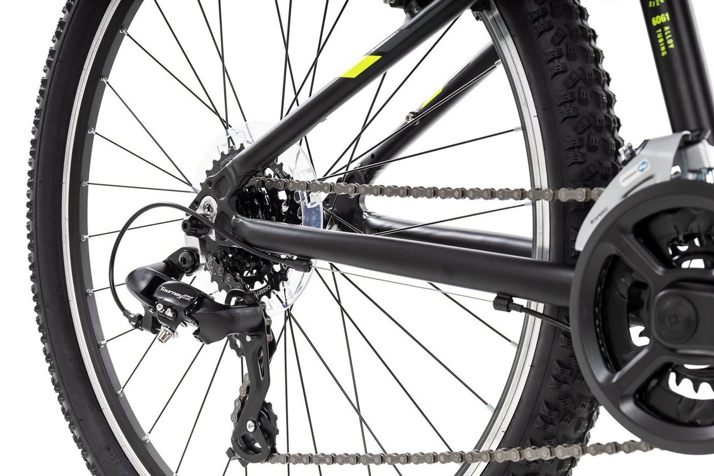 Thumbnail - Axess Mountainbike STIPE 26, 14 Gang Shimano RD-TX800 Schaltwerk, Kettenschaltung, Jugendfahrrad 26 Zoll schwarz/grau