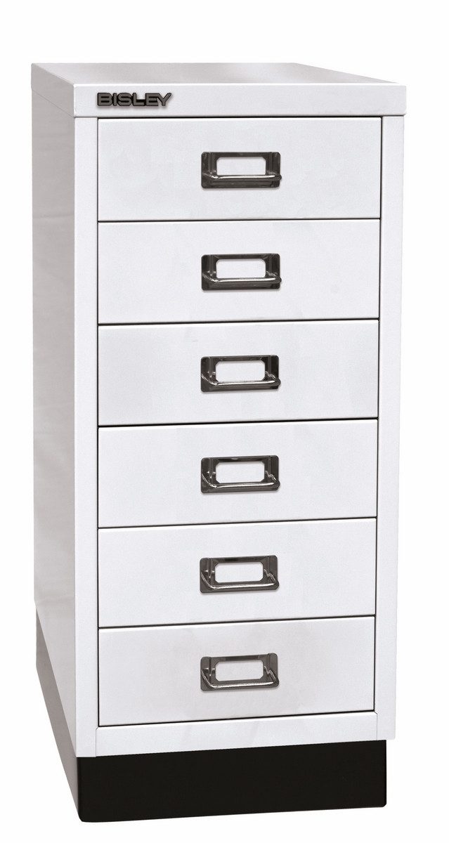 Bisley Aktenschrank MultiDrawer Schubladenschrank in Verkehrsweiß - Maße: H 67 x B 28 x T 38 cm