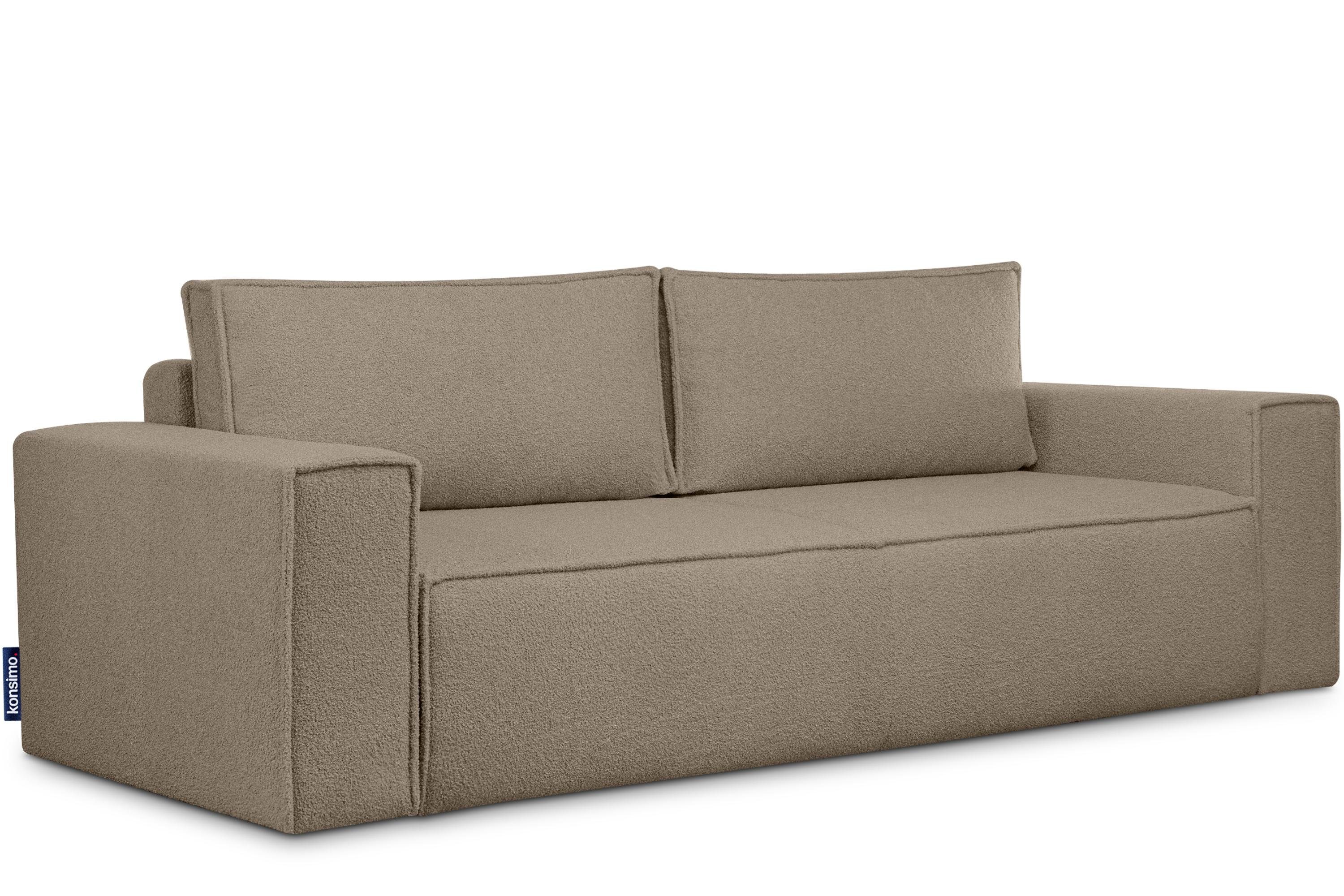 KONSIMO® 3-Sitzer NAPI Sofa mit Schlaffunktion & massivem Gestell ...