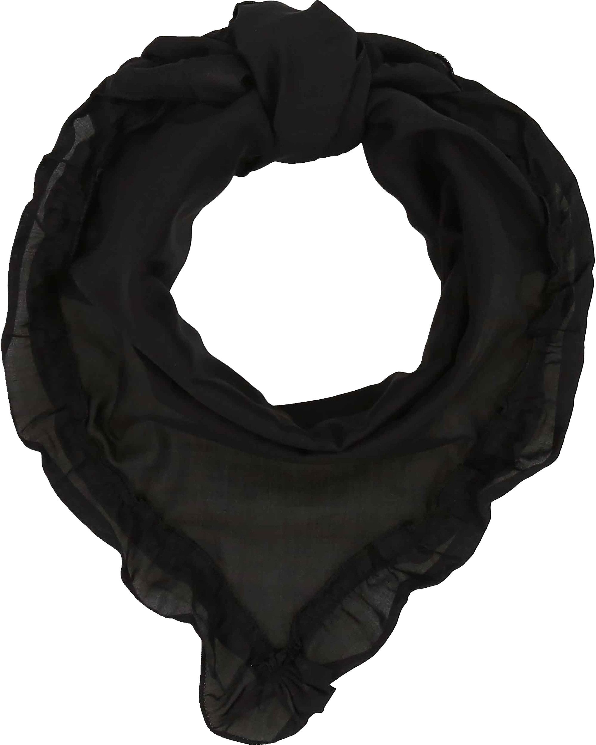 Fraas Modetuch Halstuch mit Rüschen in Seidenmischung, (keine)