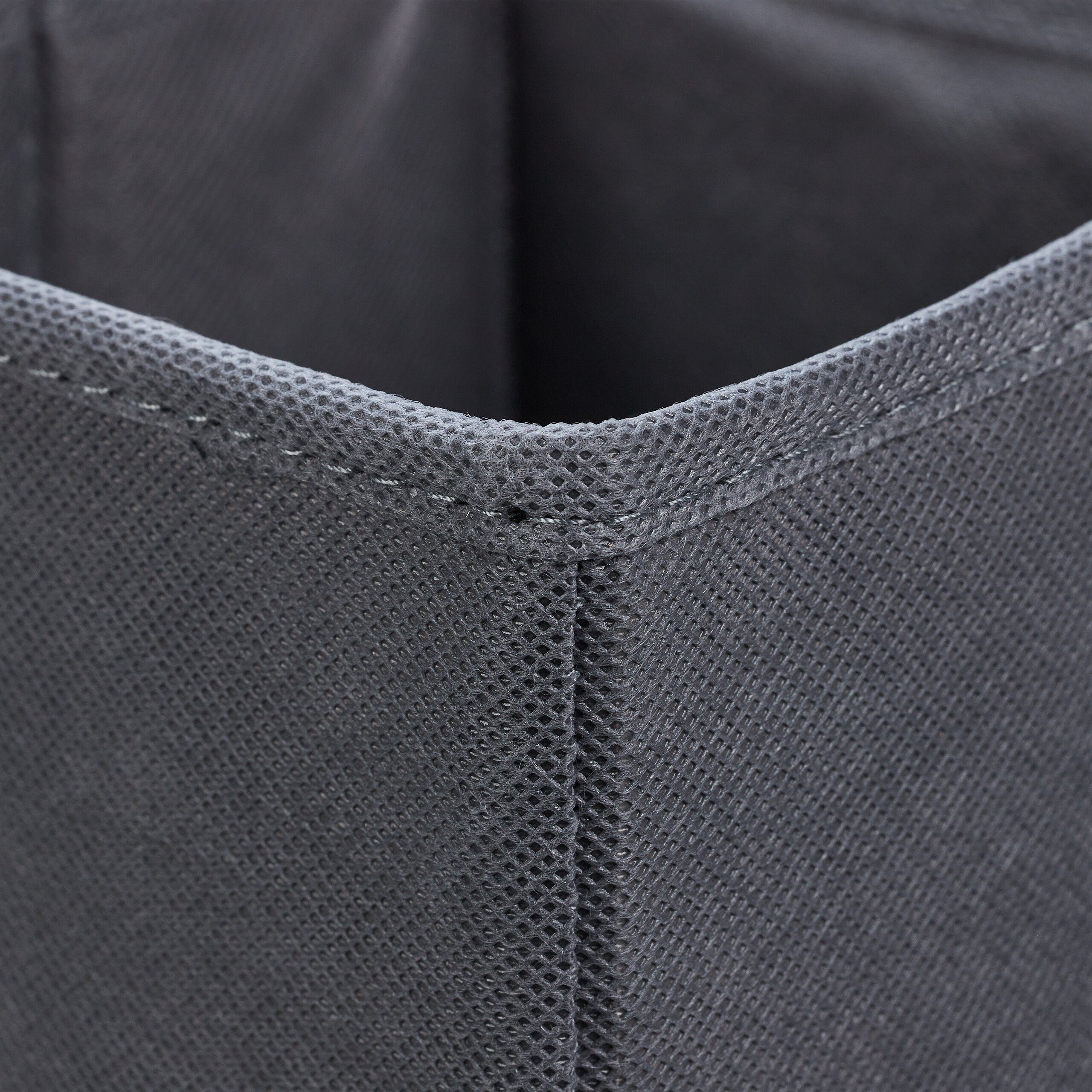 Relaxdays Aufbewahrungsbox 6er Set - 5 Liter Organizer Grau