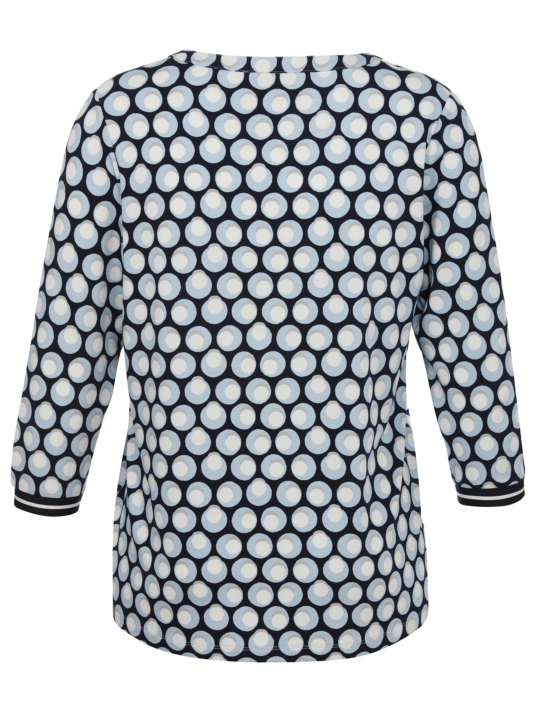 VIA APPIA T-Shirt T-Shirt V-Ausschnitt 3/4 Arm Druck günstig online kaufen