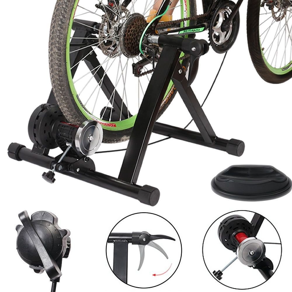 Mucola Heimtrainer Rollentrainer 6 GANG Fahrrad klappbar Fahrradtrainer 150 kg Heimtrainer (Stück, Besonderheit), 6 Widerstandsstufen