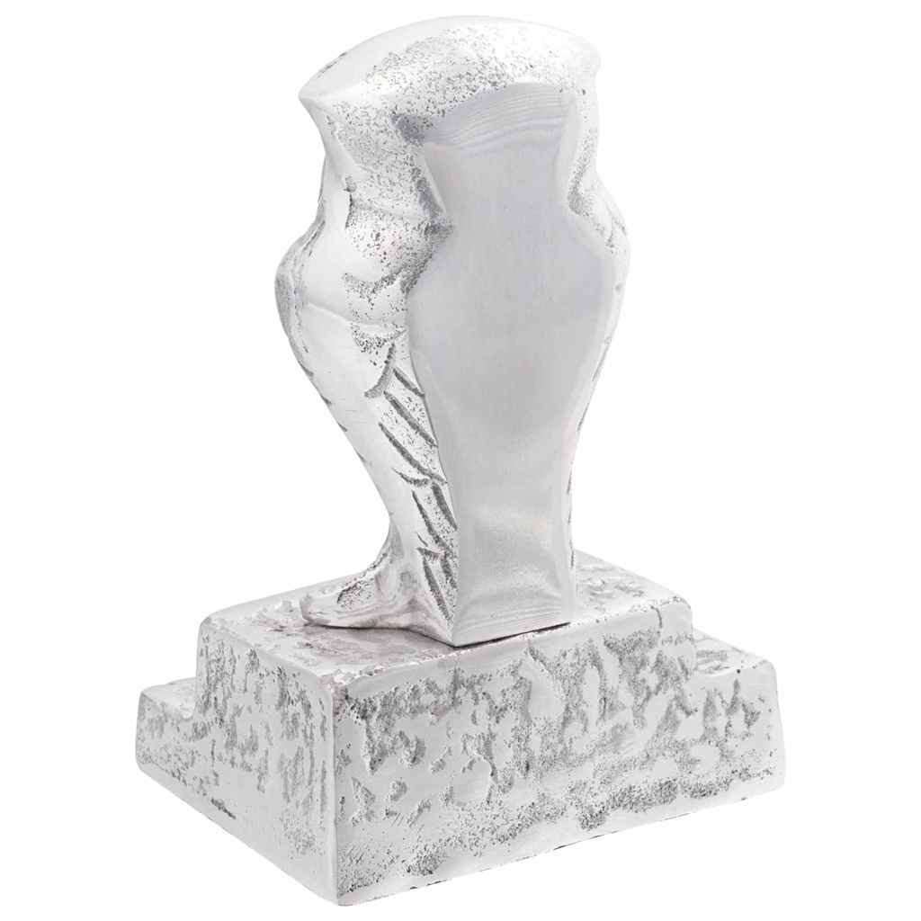 vidaXL Buchstütze Buchstützen 2 stk. Silber 12 x 9 x 19 cm Aluminium (2 St)