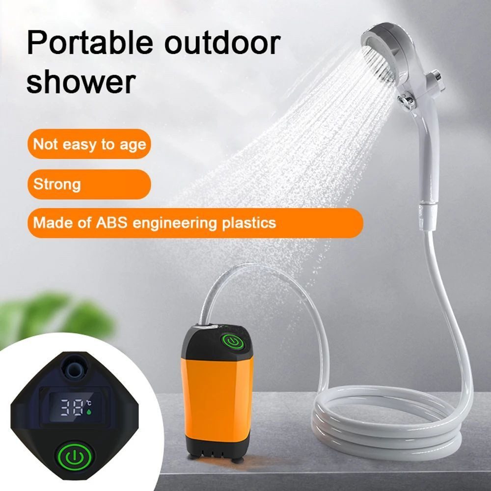 LIANNA Gartendusche Gartendusche Outdoor IPX7, Digitalanzeige, 6000mAh (1 St., Gartendusche Outdoor IPX7, Digitalanzeige, 6000mAh)