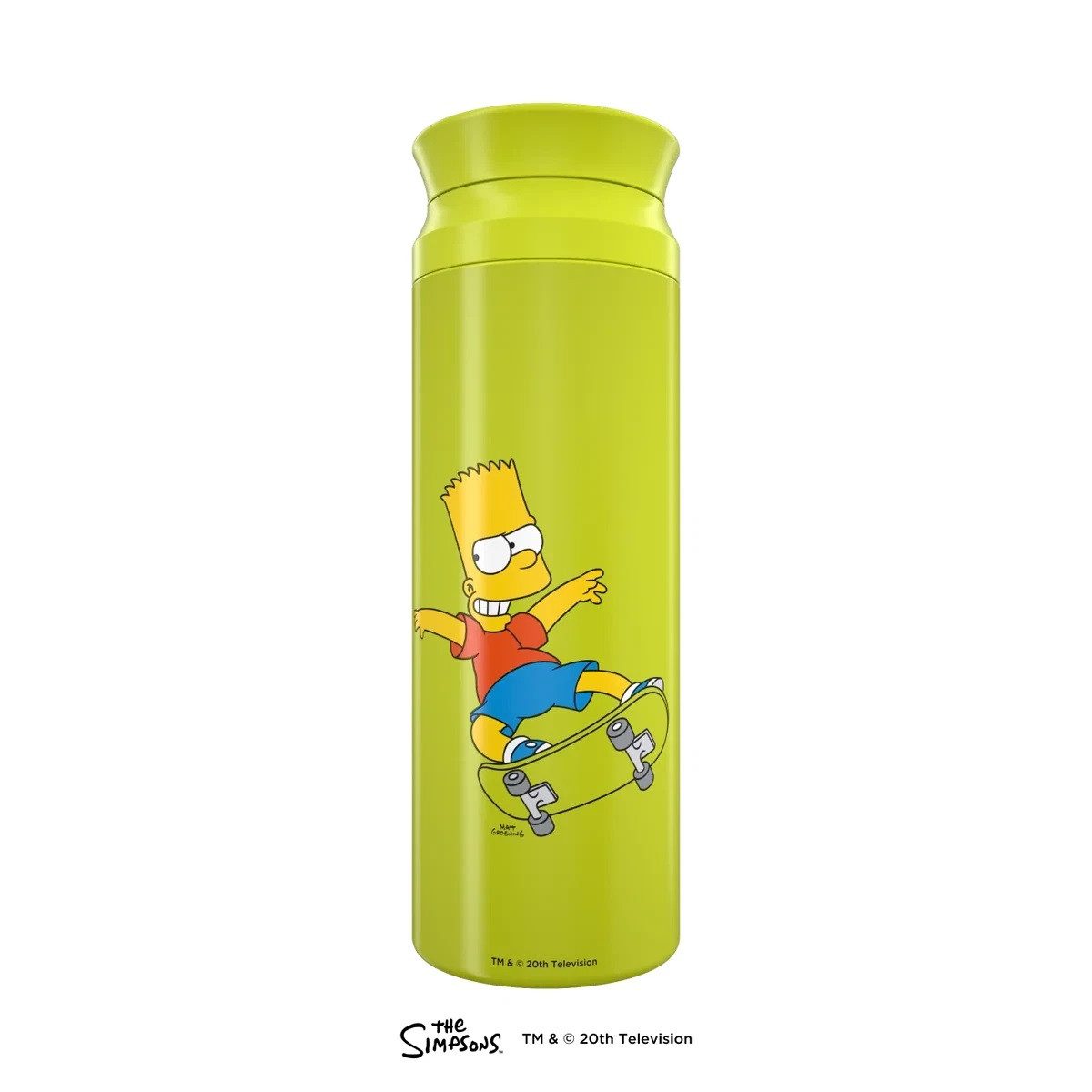 HOLY STONE Isolierflasche HOLY Thermo Shaker Becher Simpsons Edition 700ml Edelstahl Bart grün