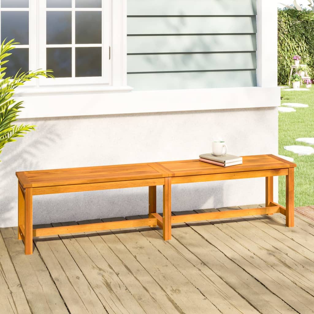vidaXL Gartenbank Gartenbank 180x35x45 cm Massivholz (1-St)