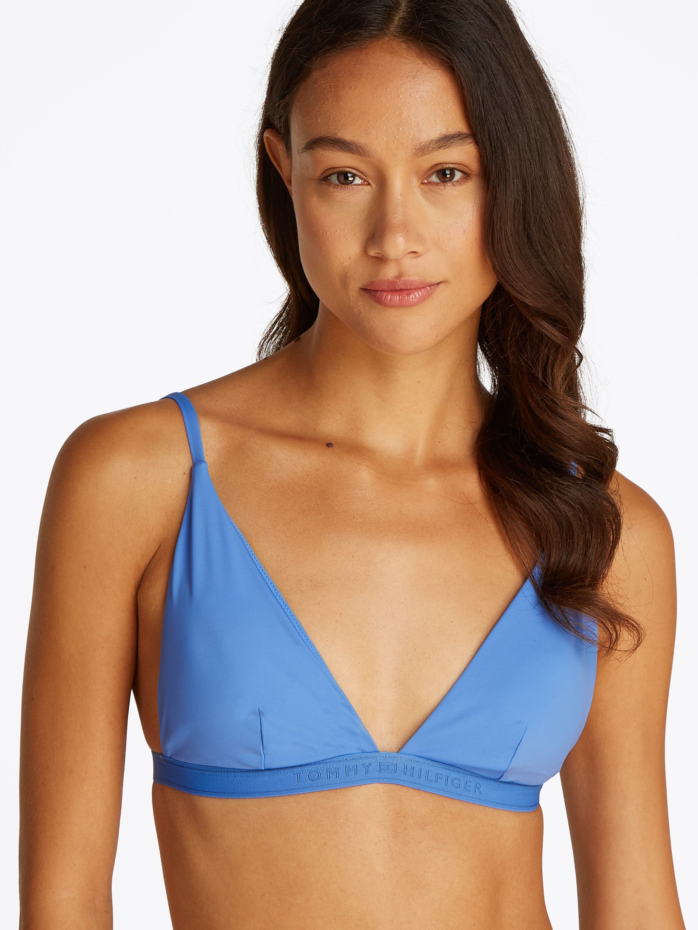 Tommy Hilfiger Swimwear Triangel-Bikini-Top TRIANGLE FIXED RP, mit Logoschr günstig online kaufen