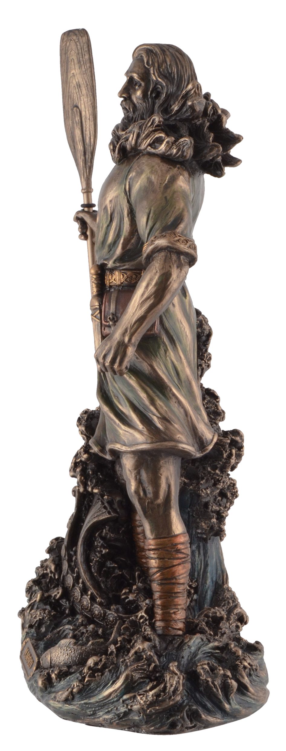 Gmbh des Windes Veronese, Njörd Vogler Meere - germanischer by Hand der Gott bronziert, Dekofigur ca. 15x10x27cm LxBxH: direct von und