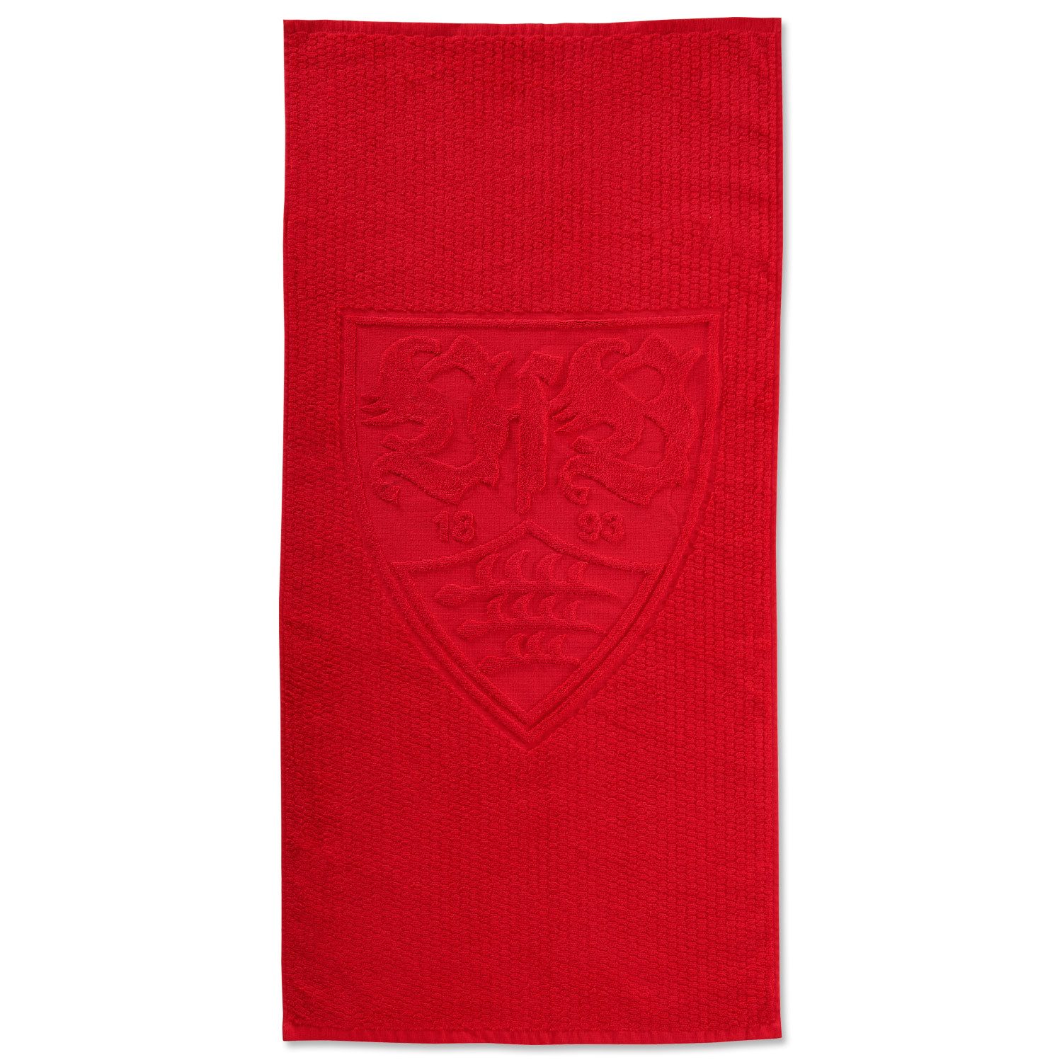 VfB Stuttgart Handtuch VfB Stuttgart Duschtuch Rot 70x140 cm – Bio Baumwolle & Wappen