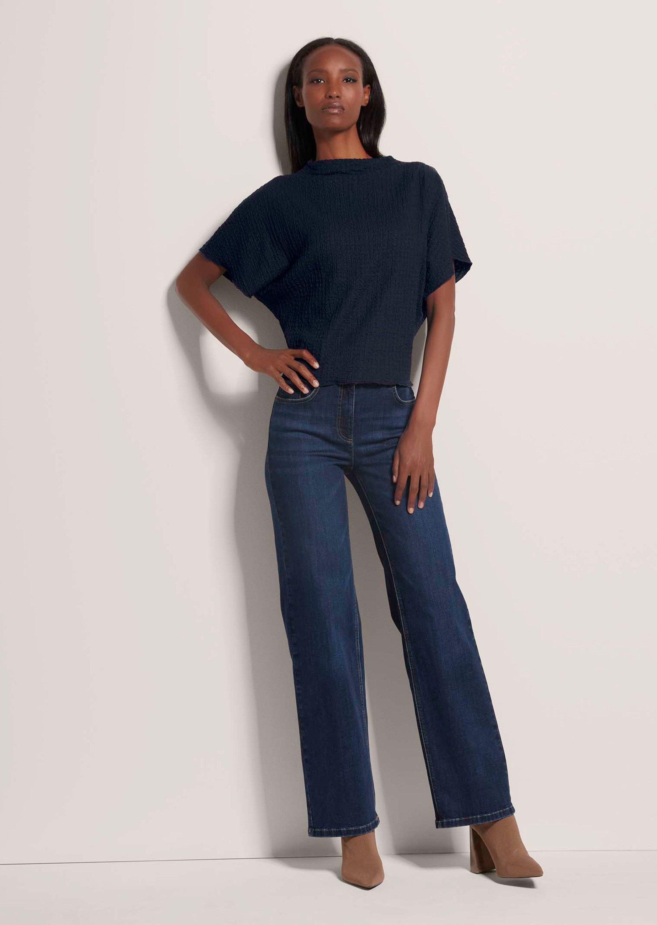 MADELEINE Kurzarmshirt Halbarm-Shirt im Fledermaus-Look günstig online kaufen