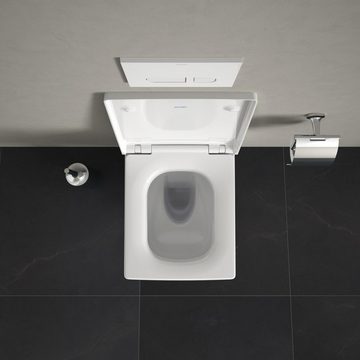 Duravit WC-Sitz DURAVIT Viu WC-Sitz Viu Toilettensitz Absenkautomatik 371x430x44mm, Mit Absenkautomatik