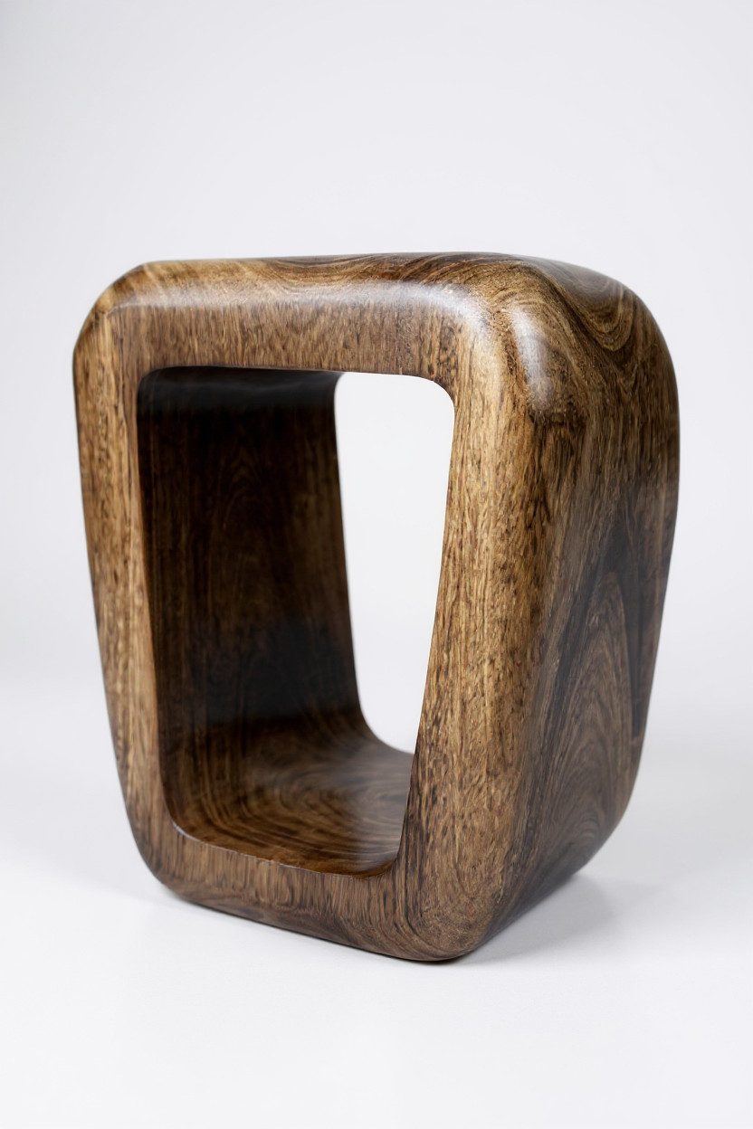 FaHome Beistelltisch Beistelltisch - Handgefertigt Flambiert Hocker aus mas günstig online kaufen