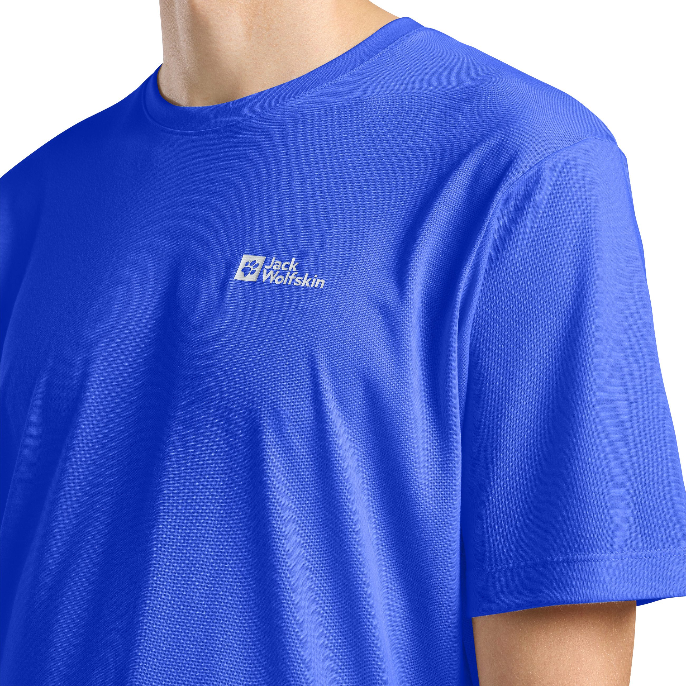 Jack Wolfskin Funktionsshirt VONNAN S/S T M für warme Temperaturen, atmungsaktiv, feuchtigkeitsregulierend